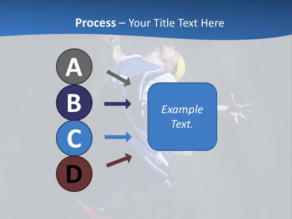 Young Stretching Action PowerPoint Template