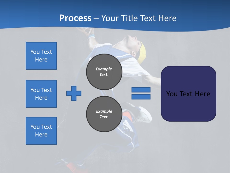 Young Stretching Action PowerPoint Template