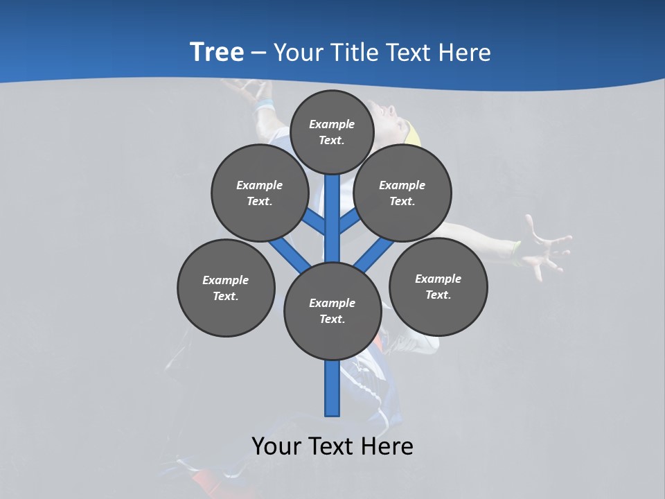 Young Stretching Action PowerPoint Template