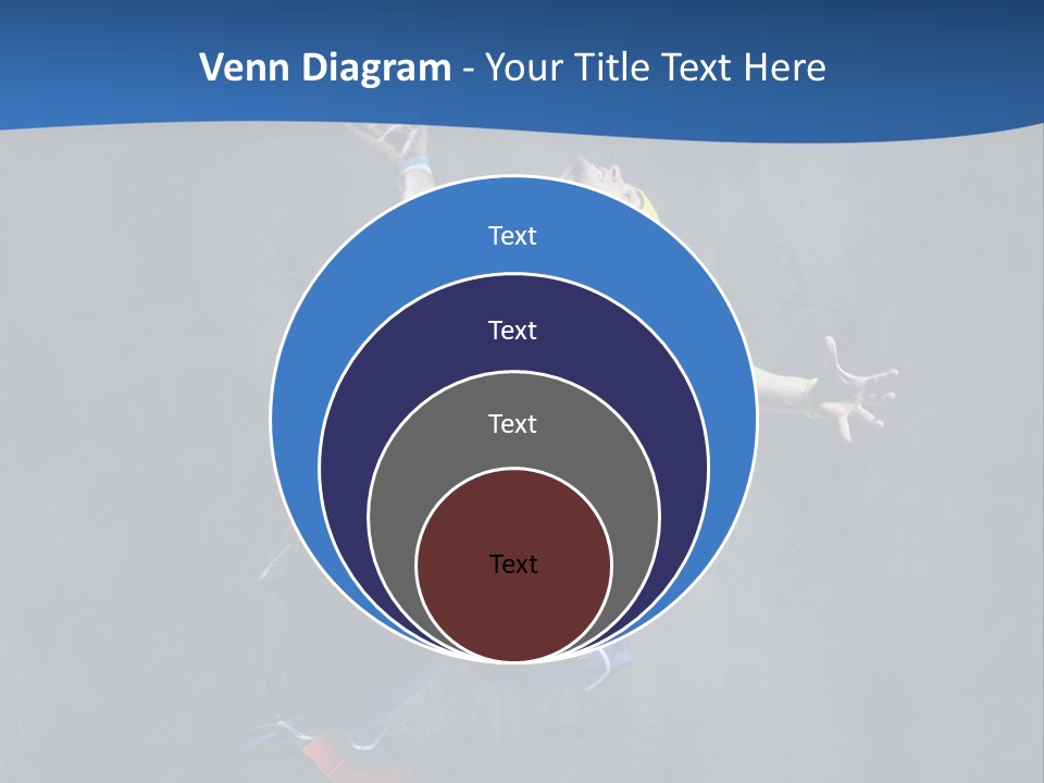 Young Stretching Action PowerPoint Template