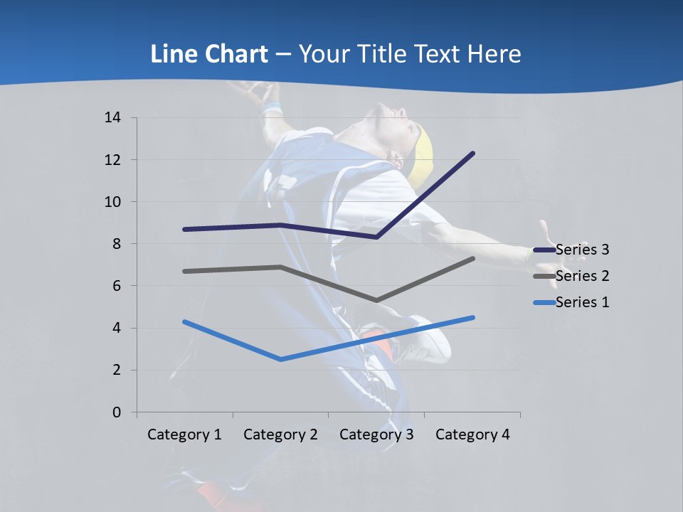 Young Stretching Action PowerPoint Template