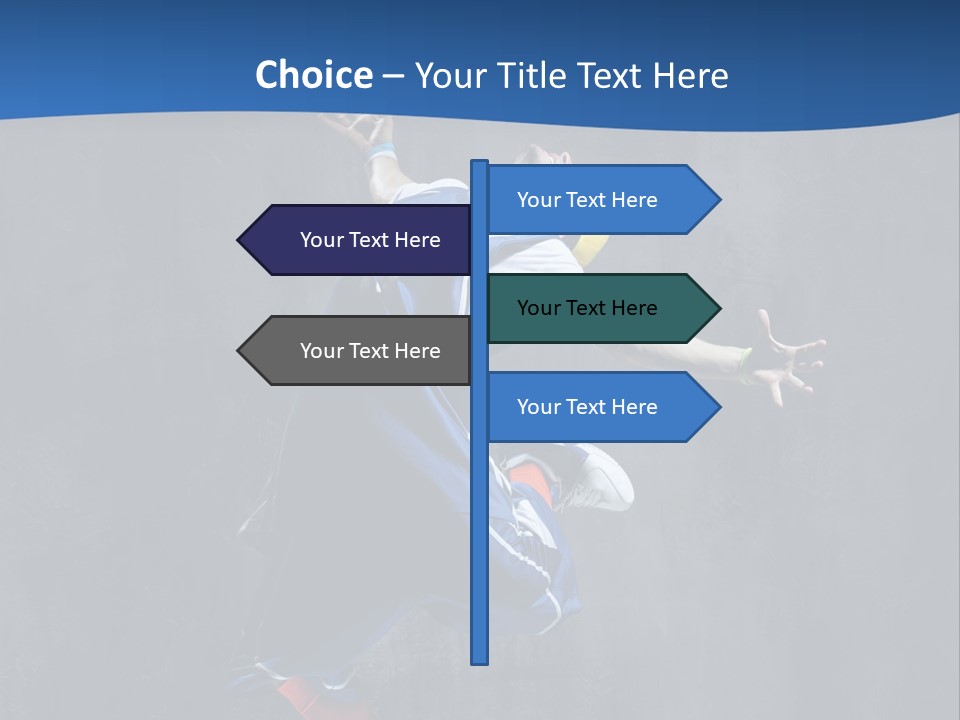 Young Stretching Action PowerPoint Template