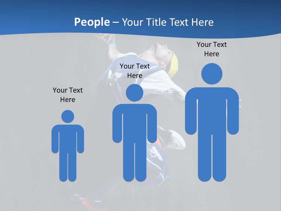 Young Stretching Action PowerPoint Template