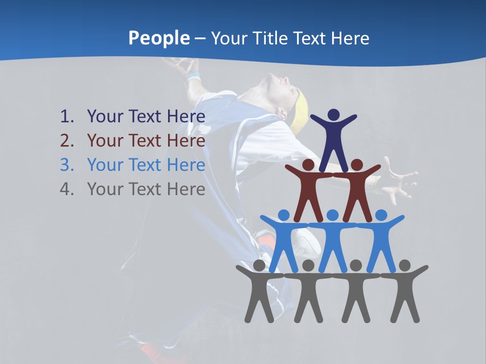 Young Stretching Action PowerPoint Template