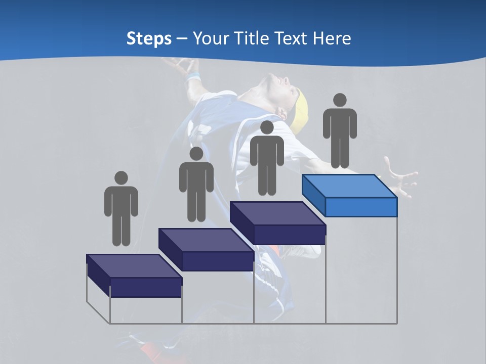 Young Stretching Action PowerPoint Template