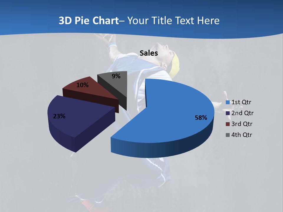 Young Stretching Action PowerPoint Template