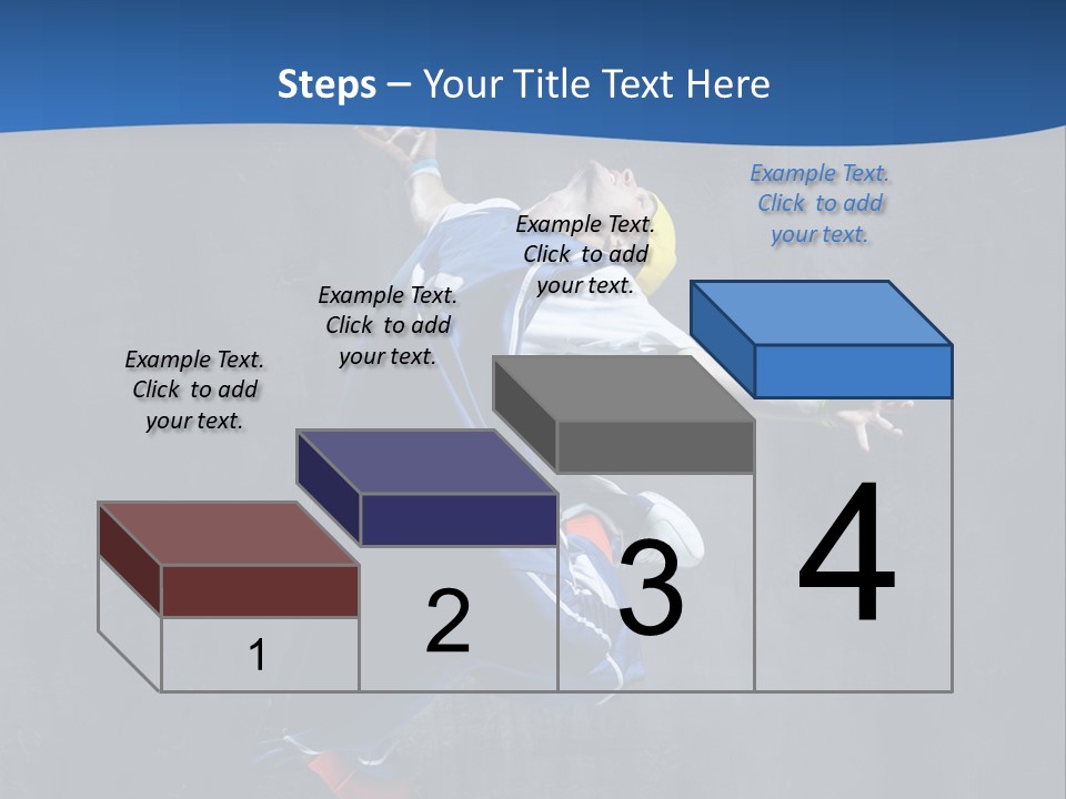 Young Stretching Action PowerPoint Template