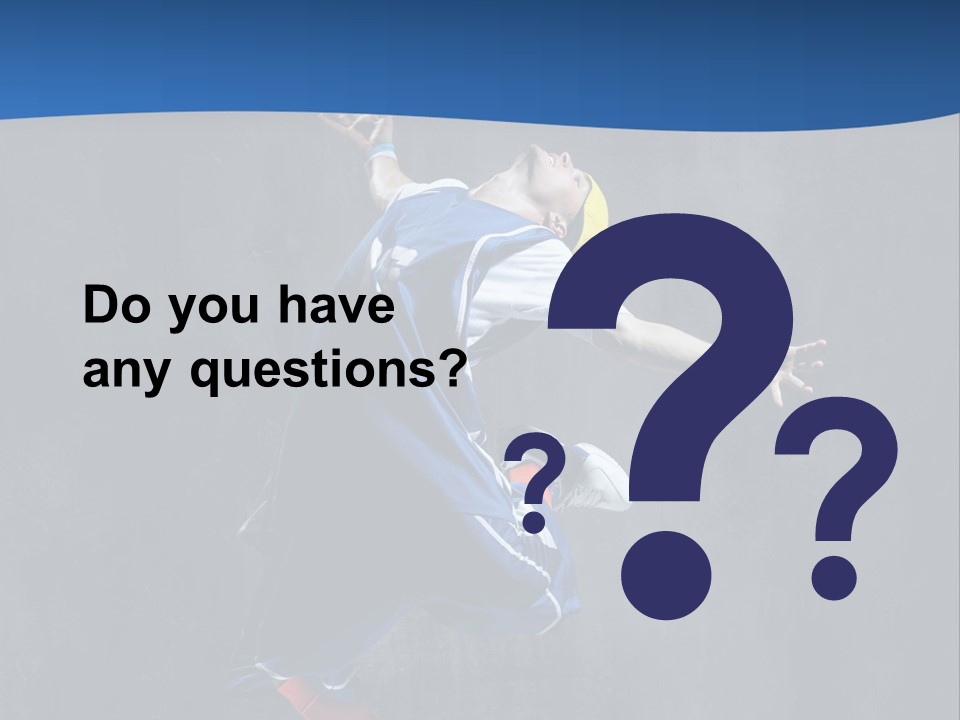 Young Stretching Action PowerPoint Template