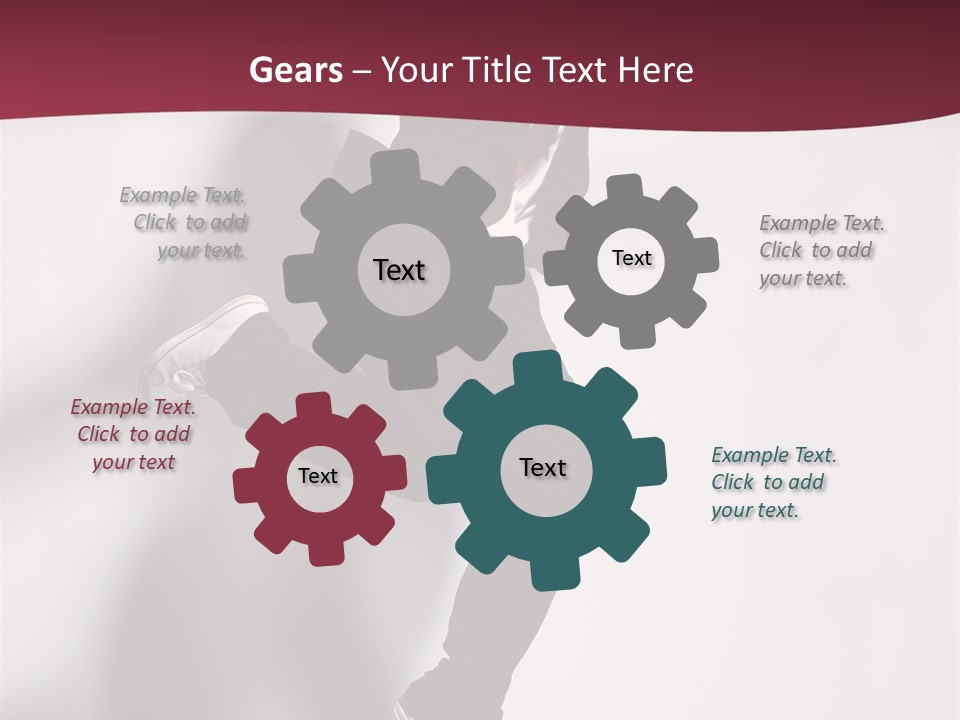 Cheerful Agility Acrobat PowerPoint Template