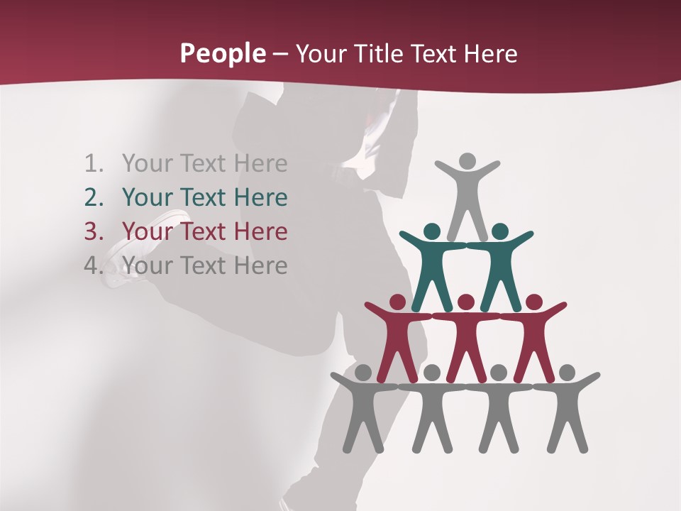 Cheerful Agility Acrobat PowerPoint Template