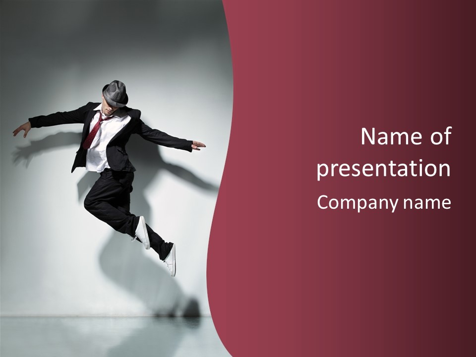 Action Man Male PowerPoint Template