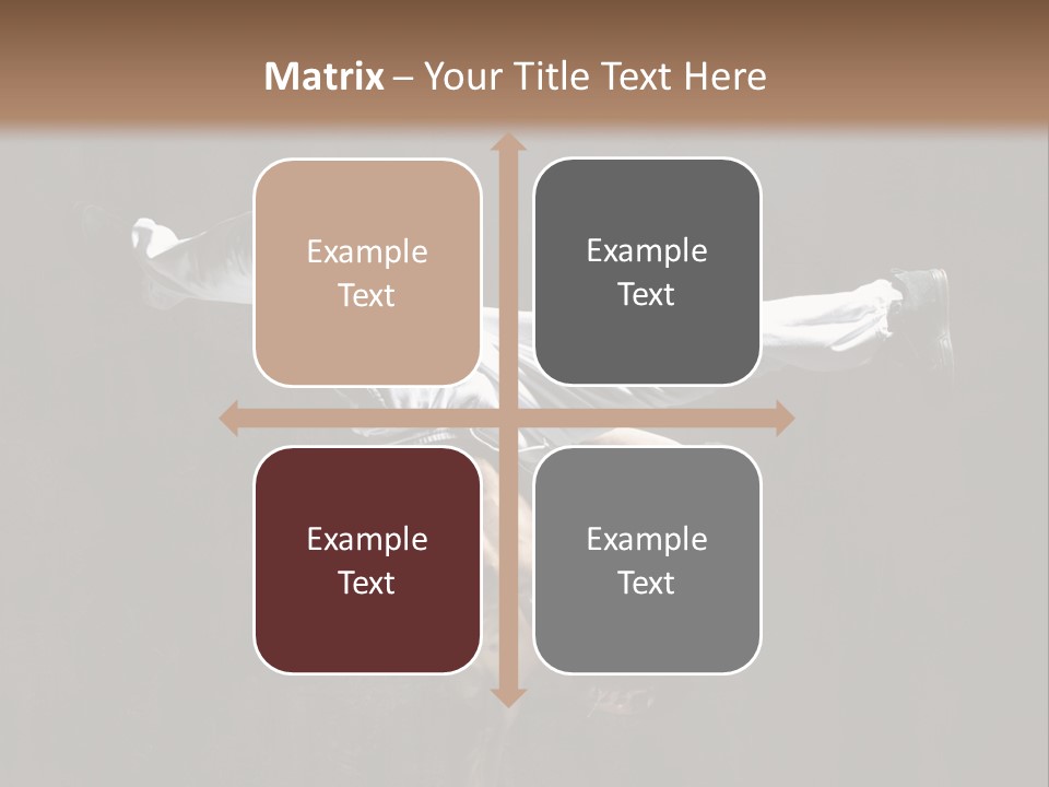 A Man Is Doing A Handstand On The Ground PowerPoint Template