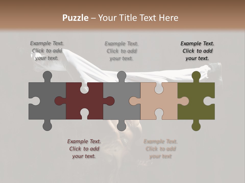 A Man Is Doing A Handstand On The Ground PowerPoint Template