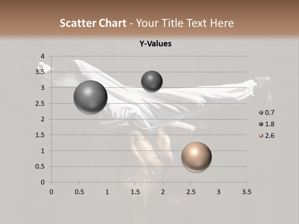 A Man Is Doing A Handstand On The Ground PowerPoint Template