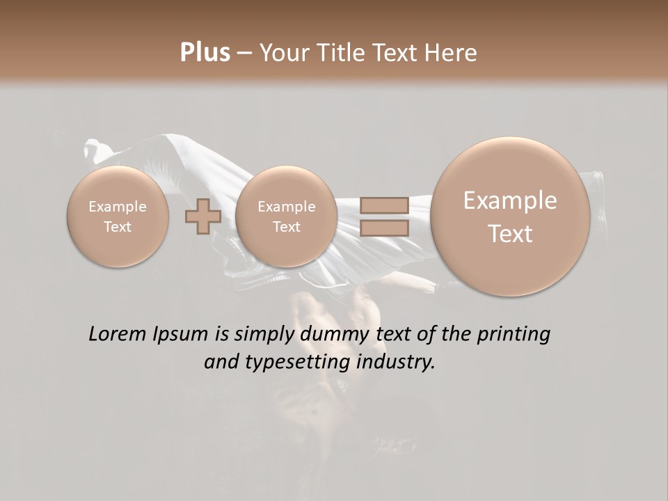 A Man Is Doing A Handstand On The Ground PowerPoint Template