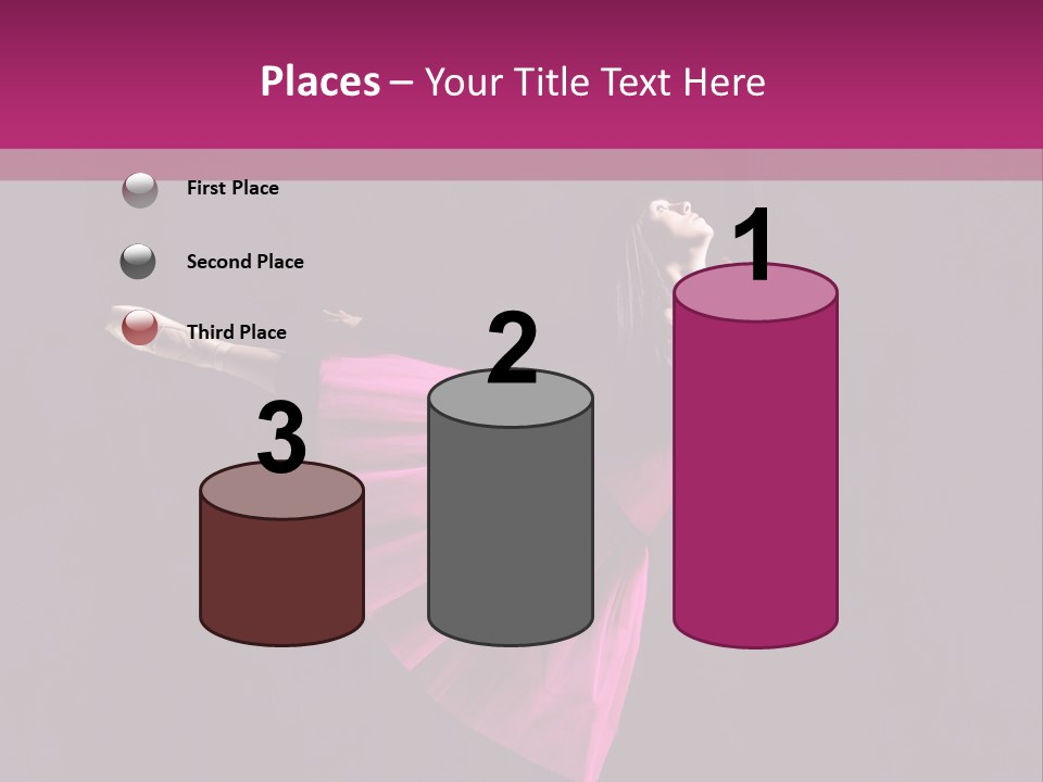 Fitness Ballerina Sensuality PowerPoint Template