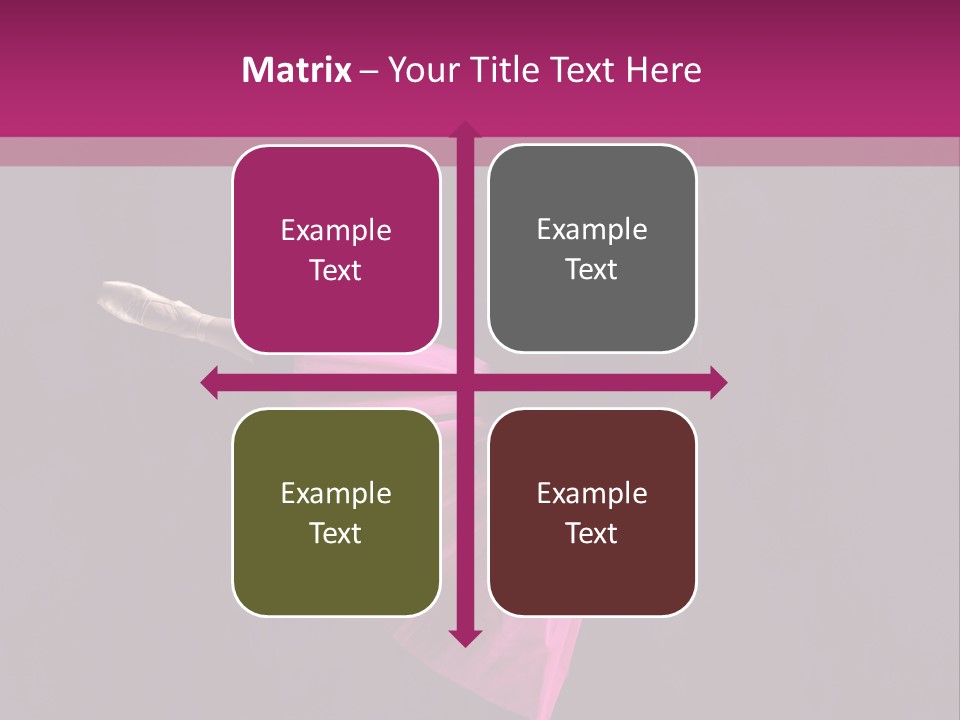 Fitness Ballerina Sensuality PowerPoint Template