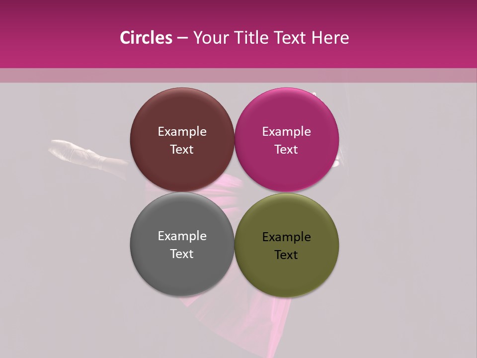 Fitness Ballerina Sensuality PowerPoint Template