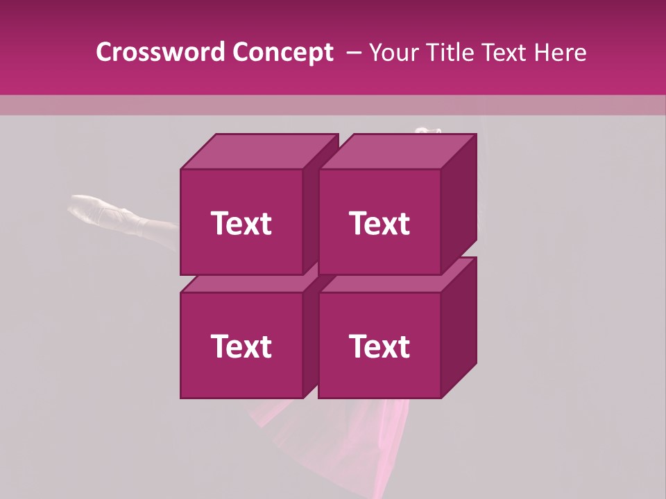 Fitness Ballerina Sensuality PowerPoint Template