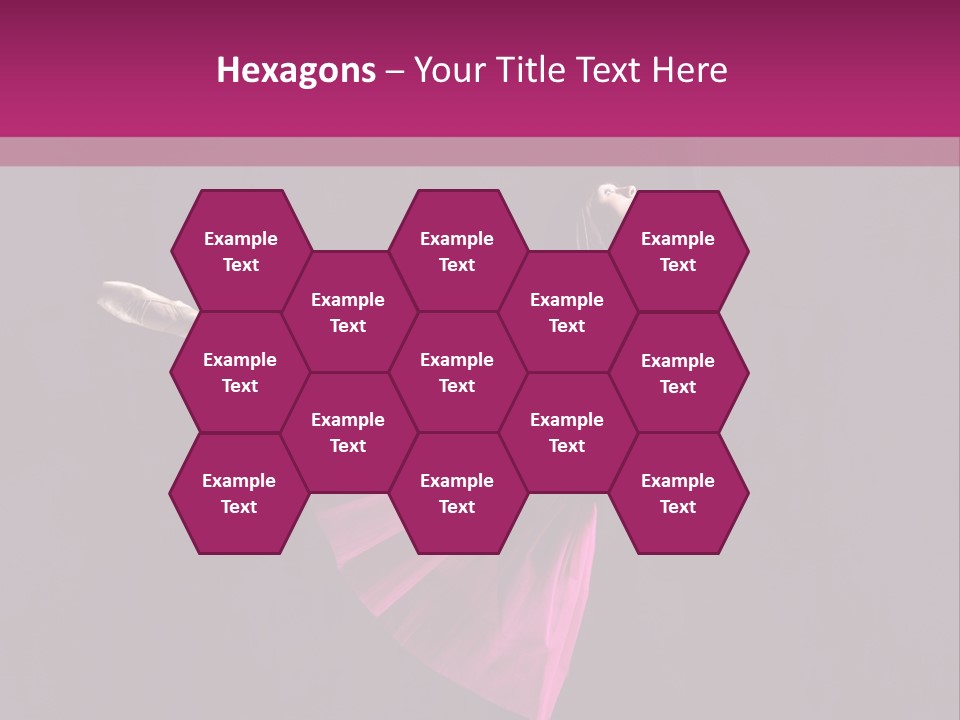 Fitness Ballerina Sensuality PowerPoint Template