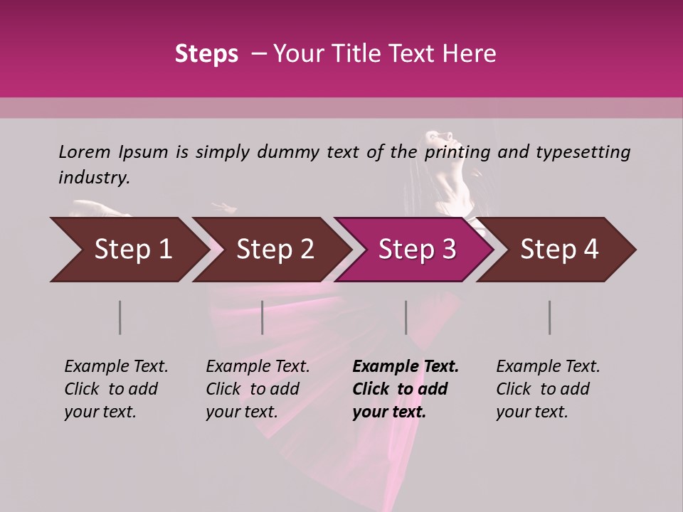 Fitness Ballerina Sensuality PowerPoint Template