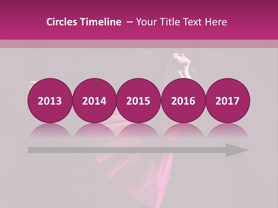 Fitness Ballerina Sensuality PowerPoint Template