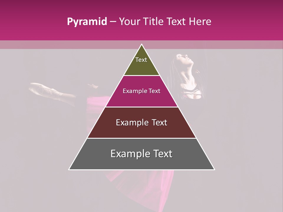 Fitness Ballerina Sensuality PowerPoint Template