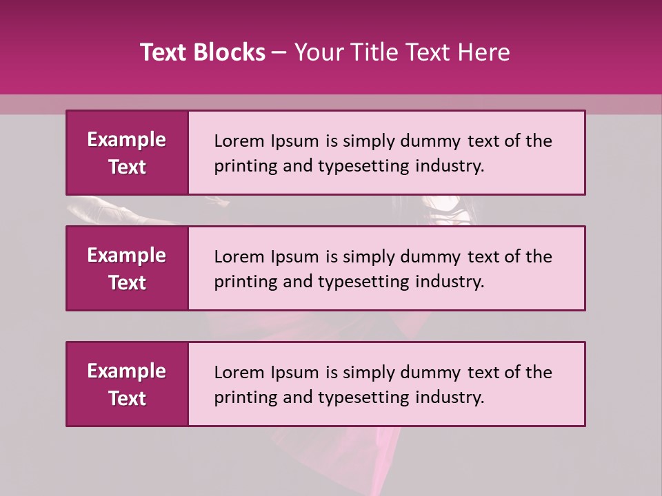 Fitness Ballerina Sensuality PowerPoint Template