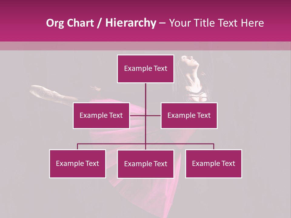 Fitness Ballerina Sensuality PowerPoint Template