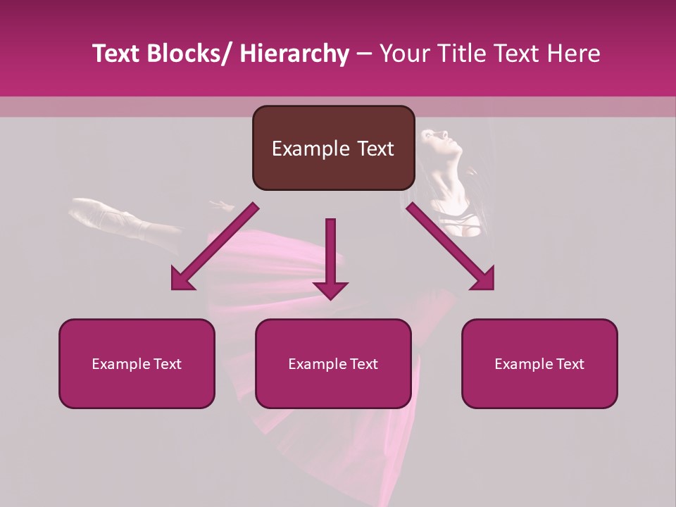 Fitness Ballerina Sensuality PowerPoint Template