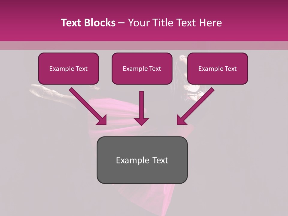 Fitness Ballerina Sensuality PowerPoint Template