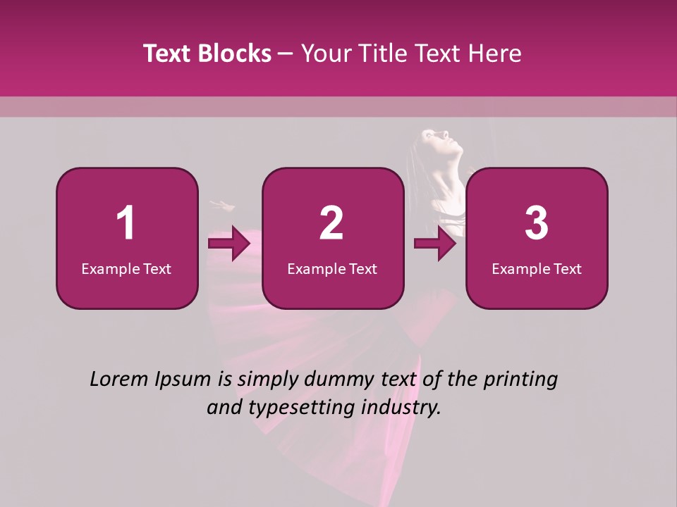 Fitness Ballerina Sensuality PowerPoint Template