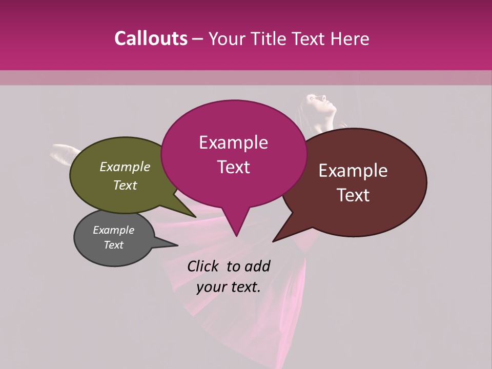 Fitness Ballerina Sensuality PowerPoint Template
