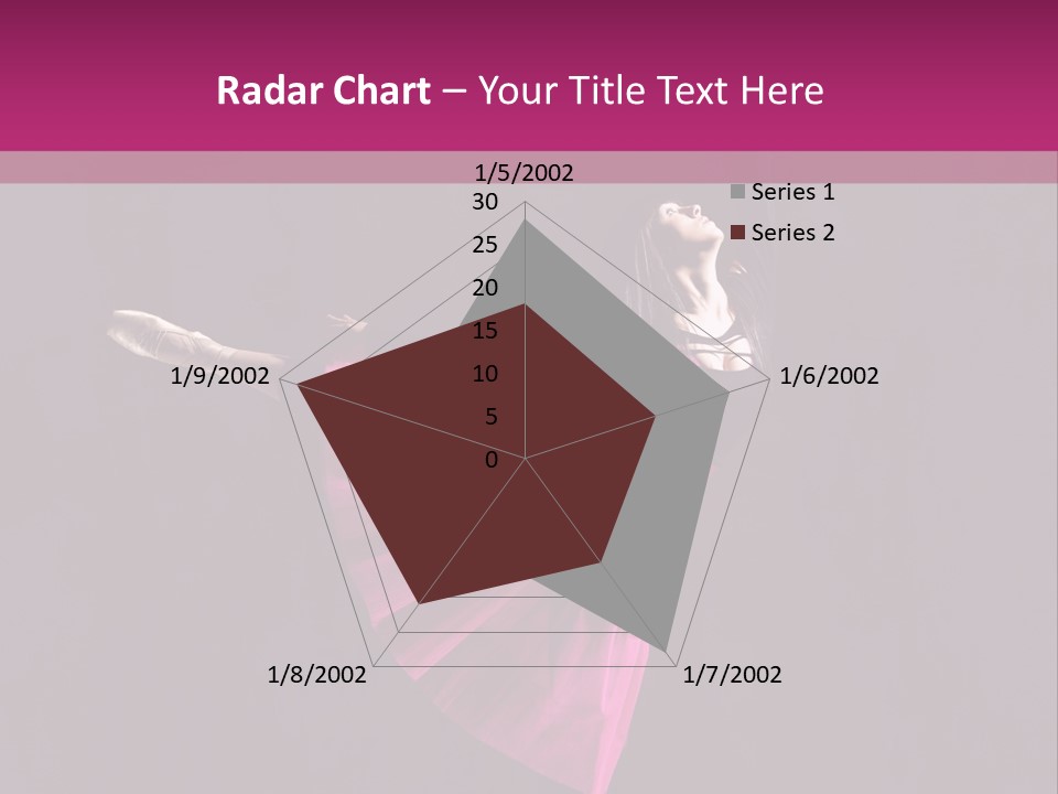 Fitness Ballerina Sensuality PowerPoint Template