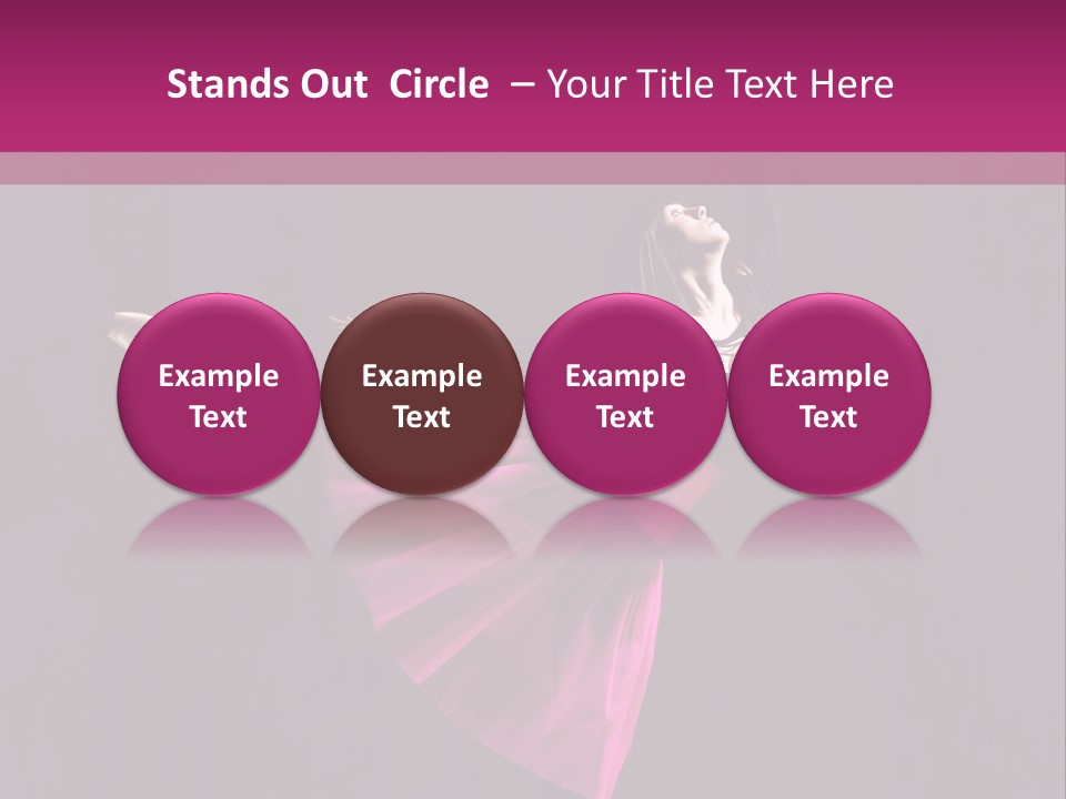 Fitness Ballerina Sensuality PowerPoint Template