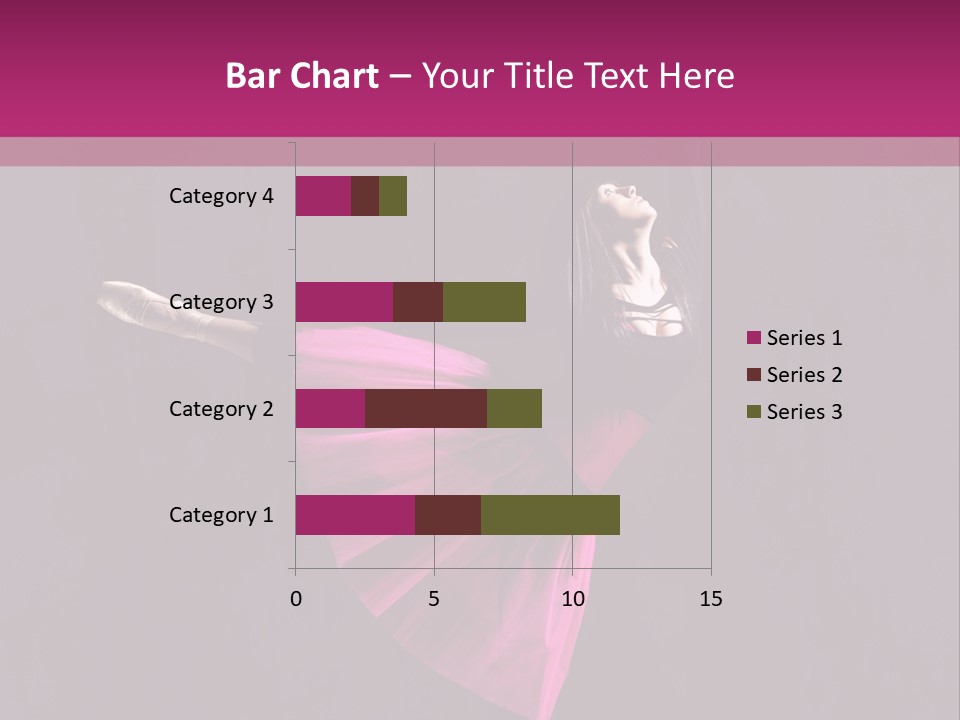 Fitness Ballerina Sensuality PowerPoint Template