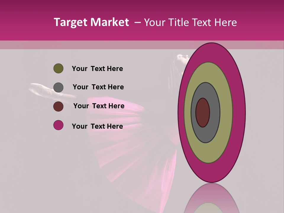 Fitness Ballerina Sensuality PowerPoint Template