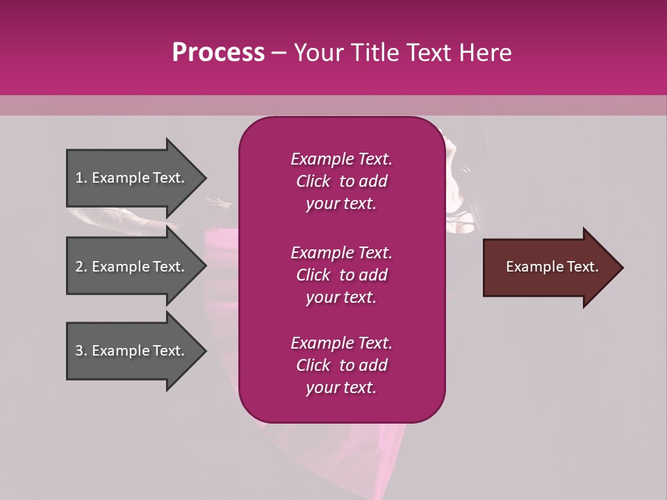 Fitness Ballerina Sensuality PowerPoint Template