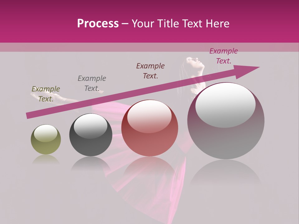 Fitness Ballerina Sensuality PowerPoint Template