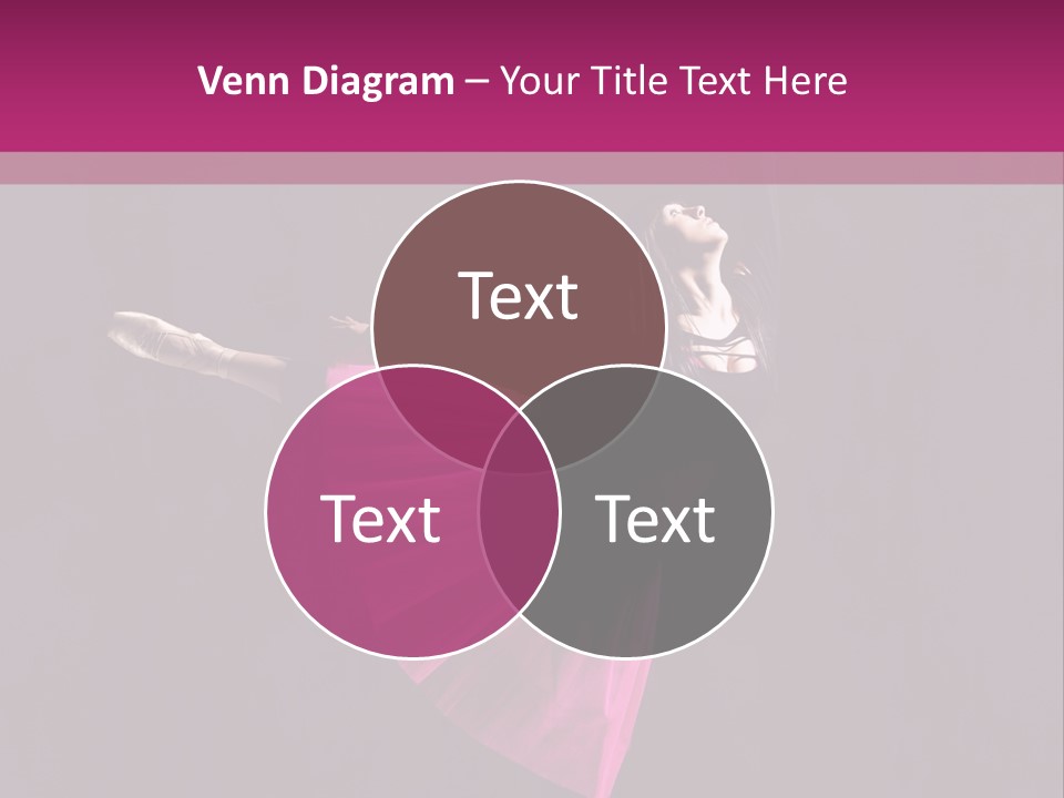 Fitness Ballerina Sensuality PowerPoint Template