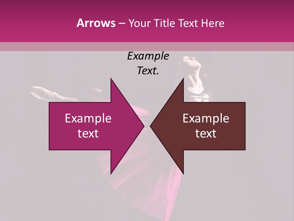 Fitness Ballerina Sensuality PowerPoint Template