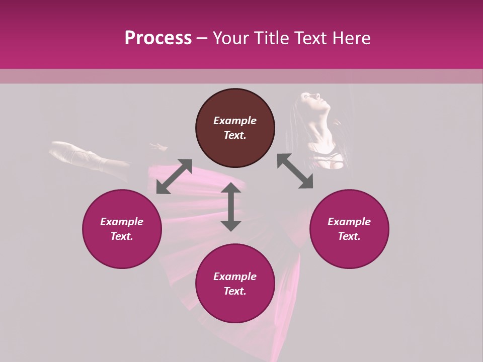 Fitness Ballerina Sensuality PowerPoint Template