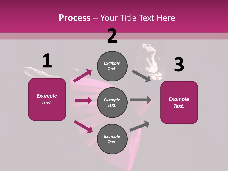Fitness Ballerina Sensuality PowerPoint Template