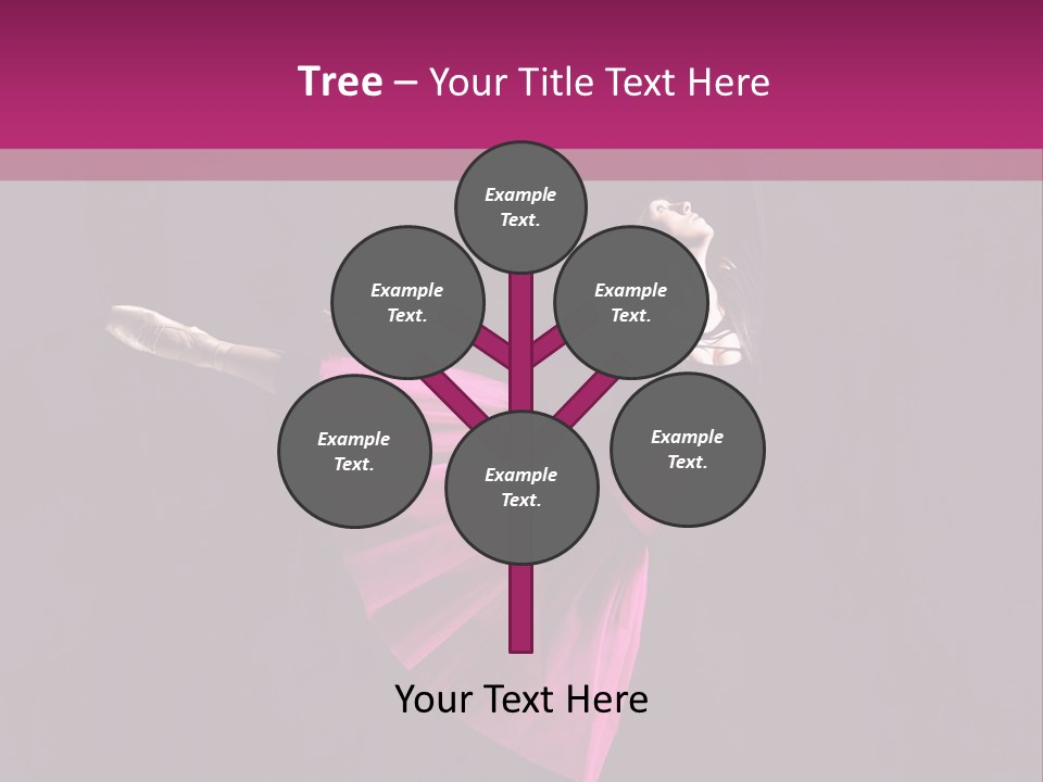 Fitness Ballerina Sensuality PowerPoint Template