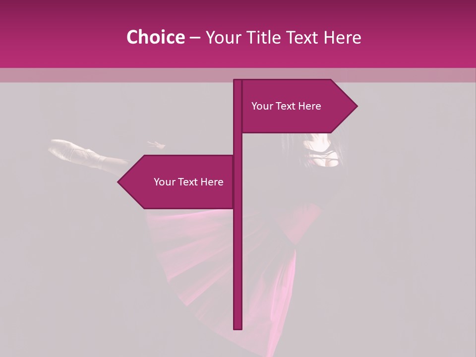 Fitness Ballerina Sensuality PowerPoint Template