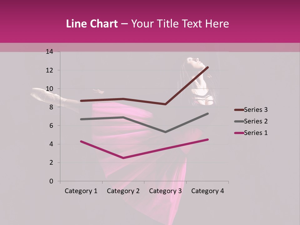 Fitness Ballerina Sensuality PowerPoint Template