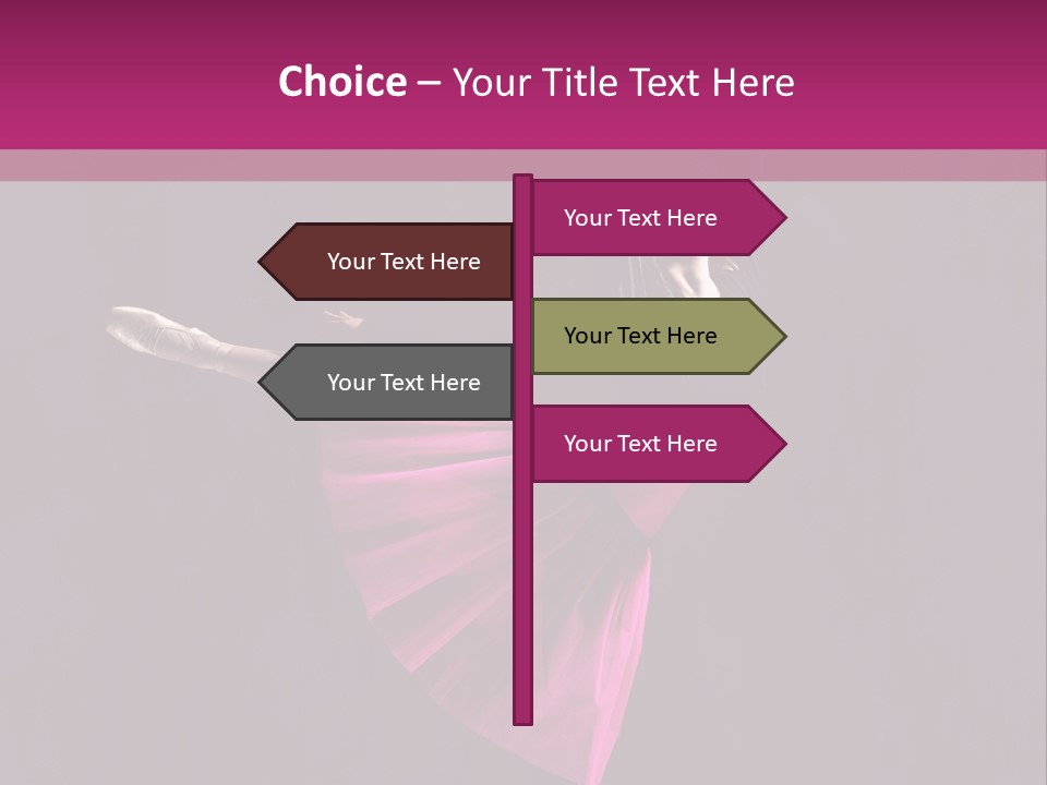 Fitness Ballerina Sensuality PowerPoint Template