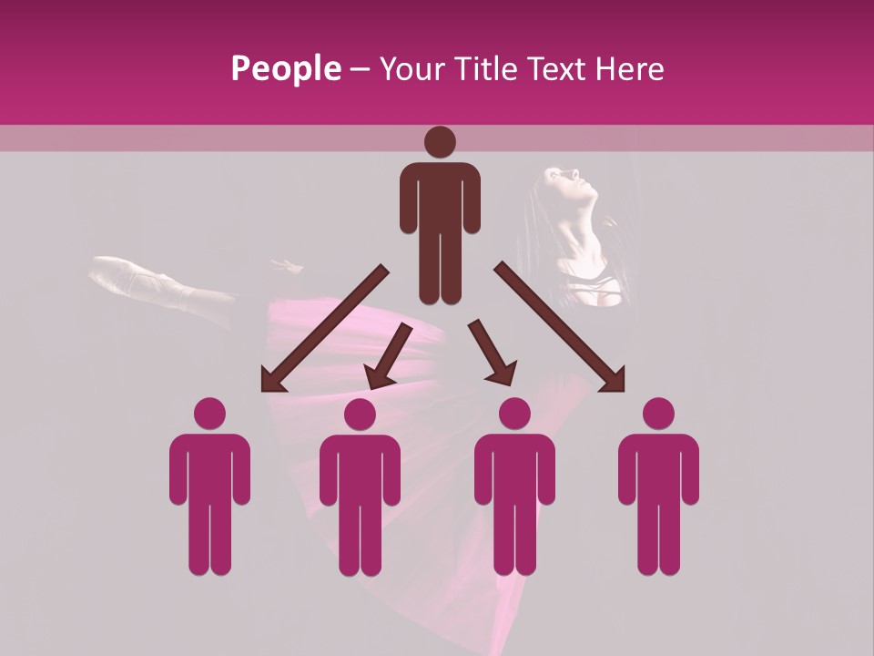 Fitness Ballerina Sensuality PowerPoint Template