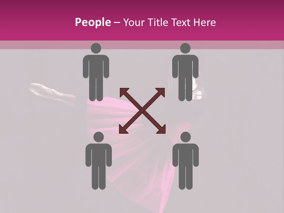 Fitness Ballerina Sensuality PowerPoint Template