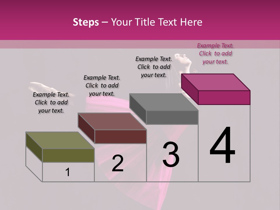 Fitness Ballerina Sensuality PowerPoint Template